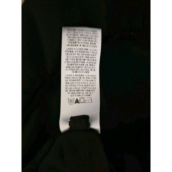 Vtg Juicy Couture Terrycloth Dress Pocket Women's Large L Black Made In USA Y2K - Picture 9 of 11